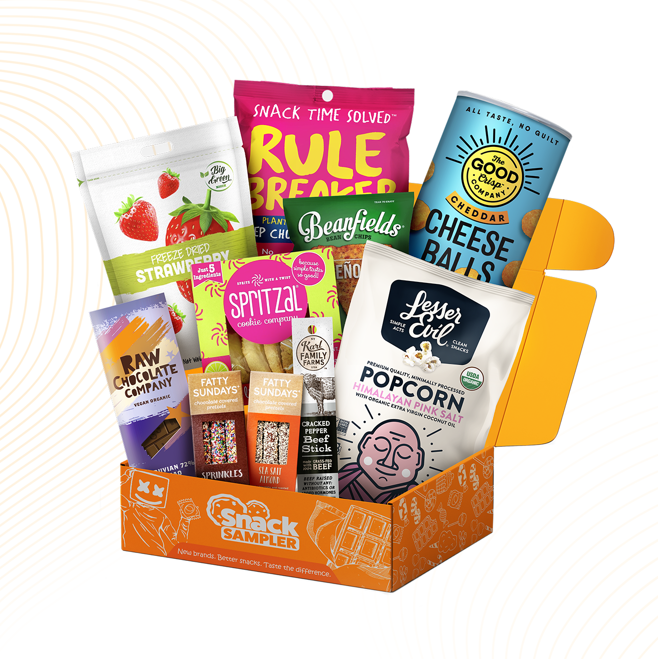 Sampler Snack Box Snack Sampler Monthly Box